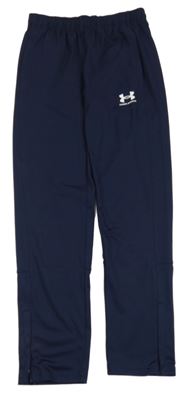 Tmavomodré funkční sportovní tepláky s logem UNDER ARMOUR