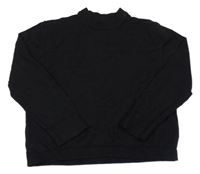 Černý úpletový crop rolák ZARA