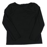 Černé žebrované triko Primark