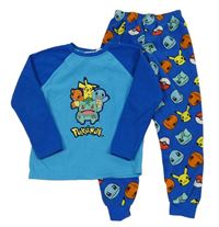 Modro-safírové fleecové pyžamo s Pokémony Primark