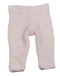 Světlerůžové pletené tepláky