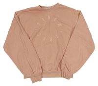 Starorůžová oversize mikina s nápisem zn. H&M