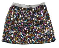 Barevná flitrová sukně Shein