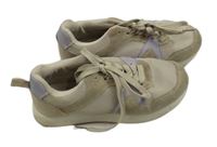 Béžovo-lila textilní botasky vel. 34