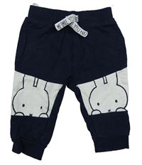 Tmavomodro-bílé tepláky s králíky - Miffy C&A