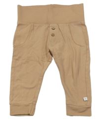 Hnědé lehké tepláky s knoflíky Noppies