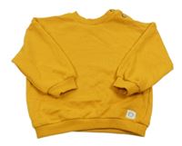 Hořčicová mikina s výšivkou George