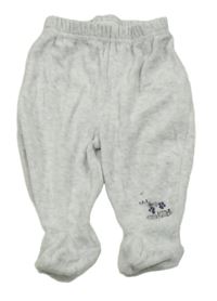 Světlešedé melírované sametové polodupky s nápisem Ergee