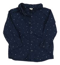 Tmavomodrá košile s hvězdami H&M