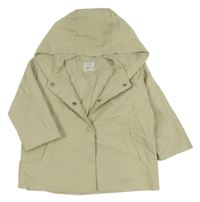 Světlezelená šusťáková jarní bunda s kapucí Zara