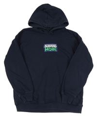 Tmavomodrá mikina s Minecraft a kapucí M&S