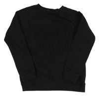 Černá mikina s 3D nápisem Pep&Co