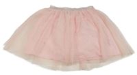 Růžová třpytivá tylová sukně Kids