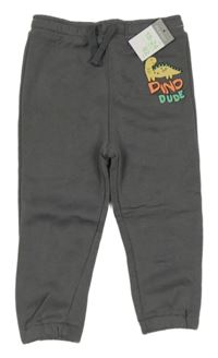 Nové - Šedé tepláky s dinosaurem Primark