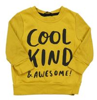 Hořčicová mikina s nápisem George