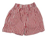 Červeno-bílé kostkované kraťasy The Little White Company