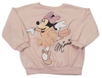Světlerůžová mikina s Minnie