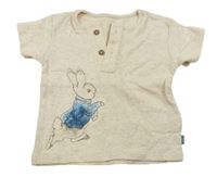 Béžové melírované tričko s králíkem M&S