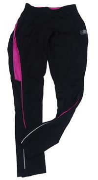 Černo-růžové sportovní legíny Karrimor