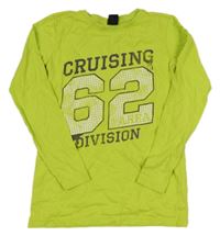 Neonově zelené triko s číslem Chapter young