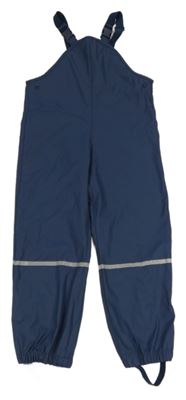 Tmavomodré nepromokavé laclové kalhoty Lupilu