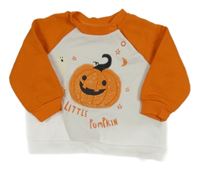 Bílo-oranžová mikina s dýní Primark