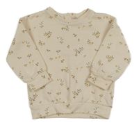 Smetanová květovaná mikina Next