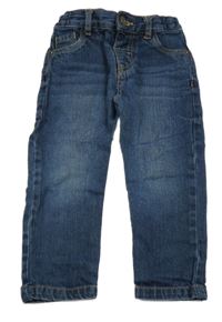 Tmavomodré skinny rifle F&F