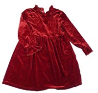 Rubínové sametové šaty Dunnes Stores