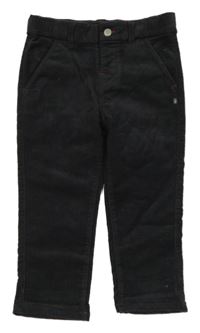 Tmavošedé sametové skinny kalhoty obaibi