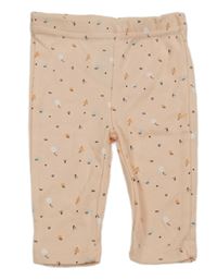 Světlerůžové vzorované legíny 