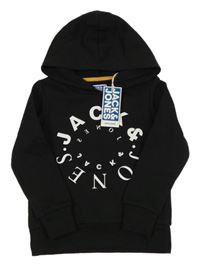 Nové - černá mikina s logem a kapucí Jack & Jones