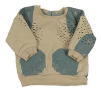 Béžovo-khaki vzorovaná mikina Matalan