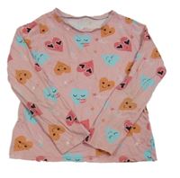 Růžové triko se srdíčky George