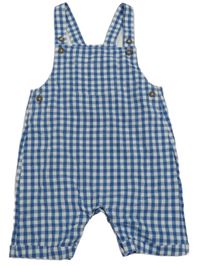 Modro-bílé kostkované laclové kraťasy Peacocks