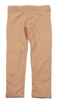 Broskvové zateplené legíny H&M