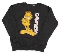Tmavošedá mikina s Garfieldem H&M