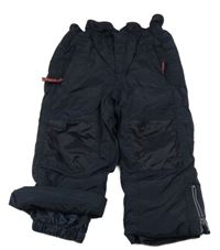 Tmavomodré šusťákové oteplovačky TCM