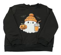 Černá mikina s duchem 