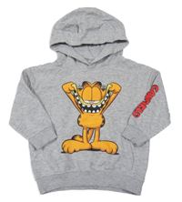 Šedá mikina s Garfieldem a kapucí Nickelodeon