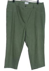 Dámské khaki crop tregíny zn. Helena Vera 