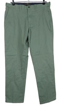 Pánské khaki plátěné kalhoty M&S vel. 36/29