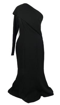 Nové - Dámské černé dlouhé společenské šaty Asos