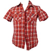 Pánská červená kostkovaná košile Jack Wolfskin 