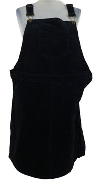 Dámské tmavomodré manšestrové laclové šaty TU 