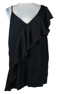 Dámský černý halenkový top s volánem Next 