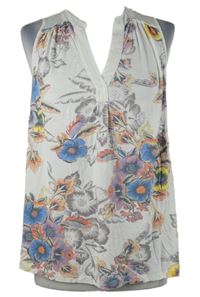 Dámská bílá květovaná halenka Next