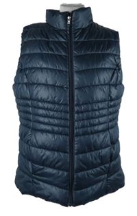 Dámská tmavomodrá šusťáková zateplená vesta Jean Pascale 