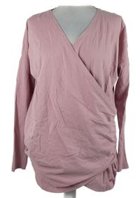 Dámské růžové překřížené triko F&F