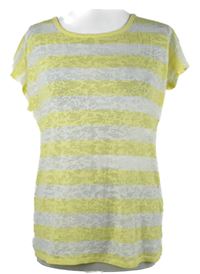 Dámské žluto-bílé pruhované vzorované tričko Red Herring